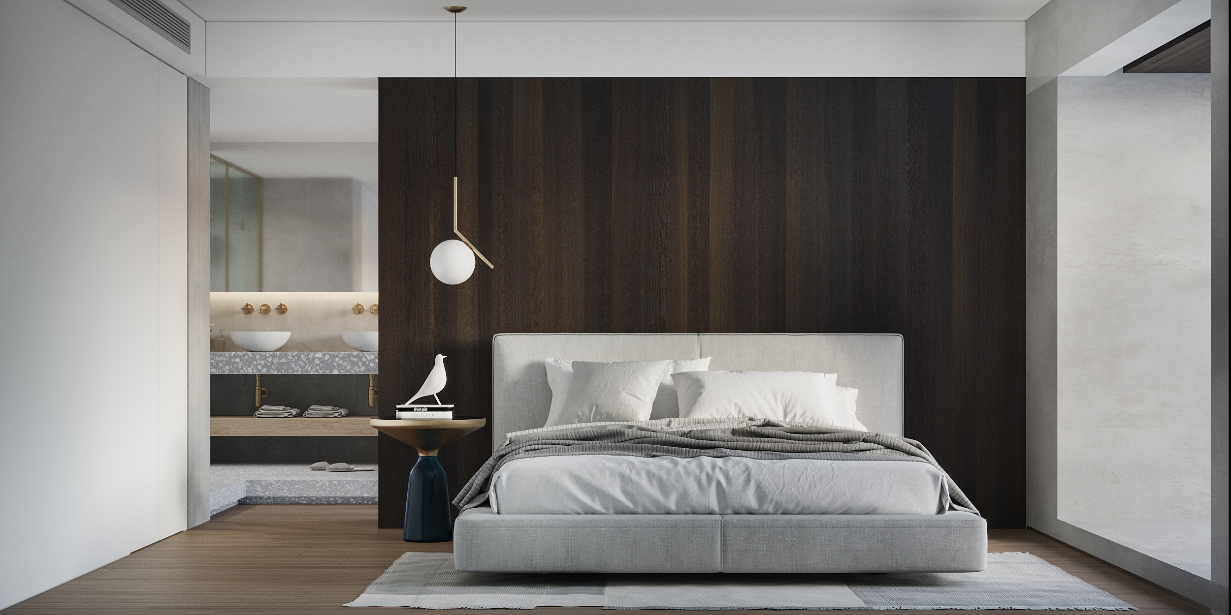 现代侘寂轻奢客厅设计-16