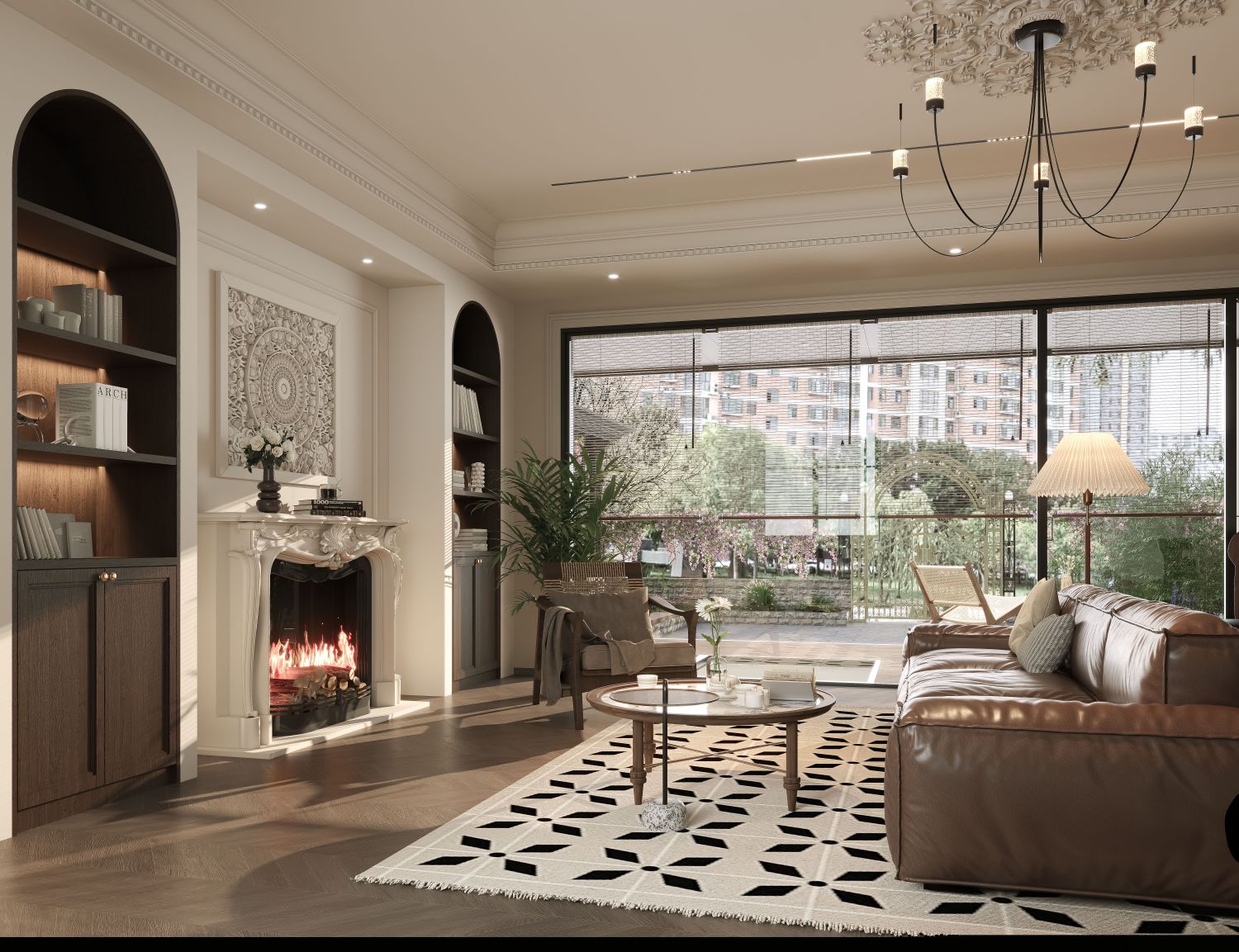 美式复古别墅豪宅案例-2