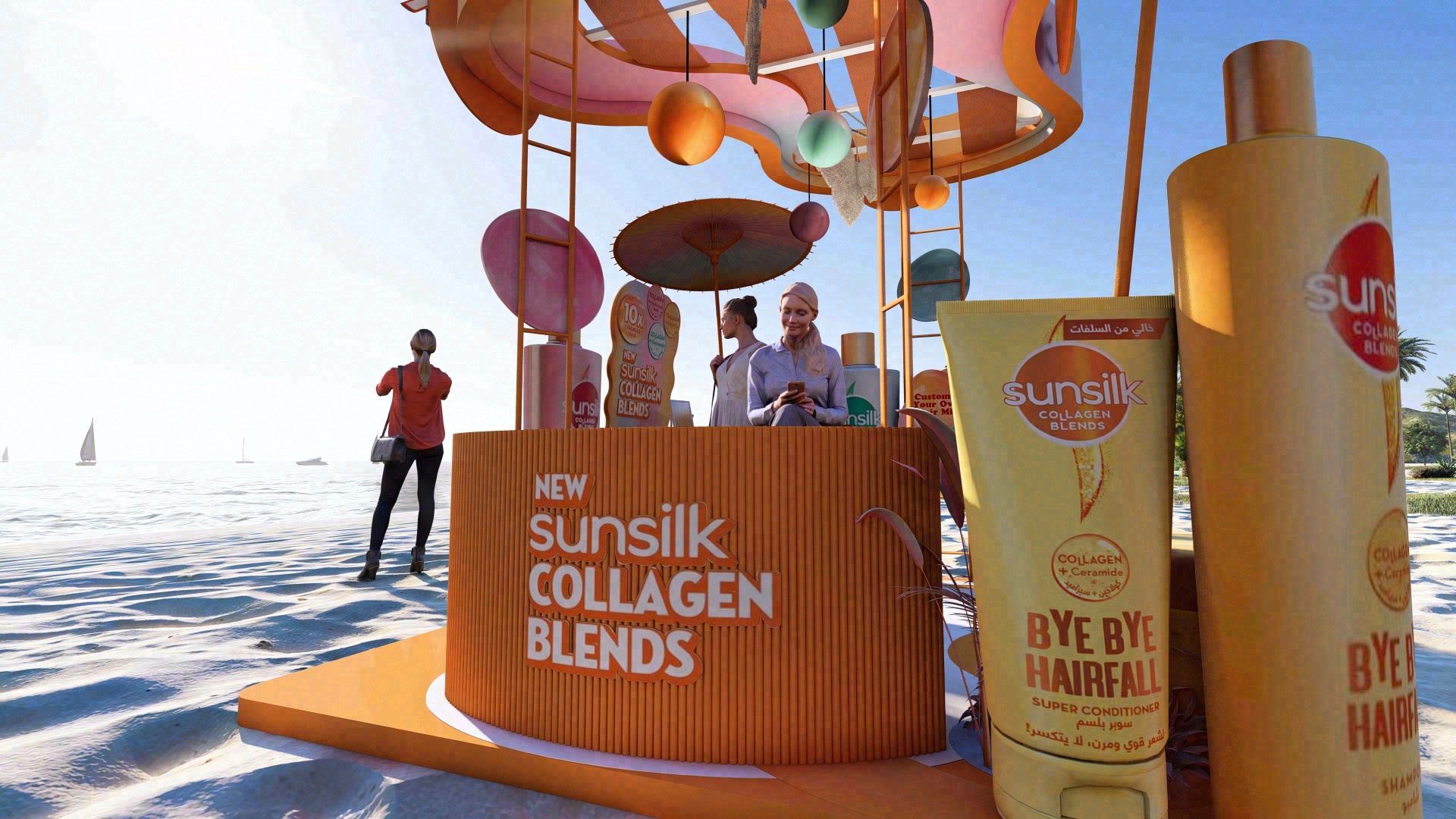 Sunsilk Collagen Blends Summer Activation Booth-14