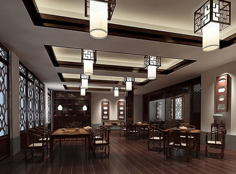 茶馆设计案例效果图-15