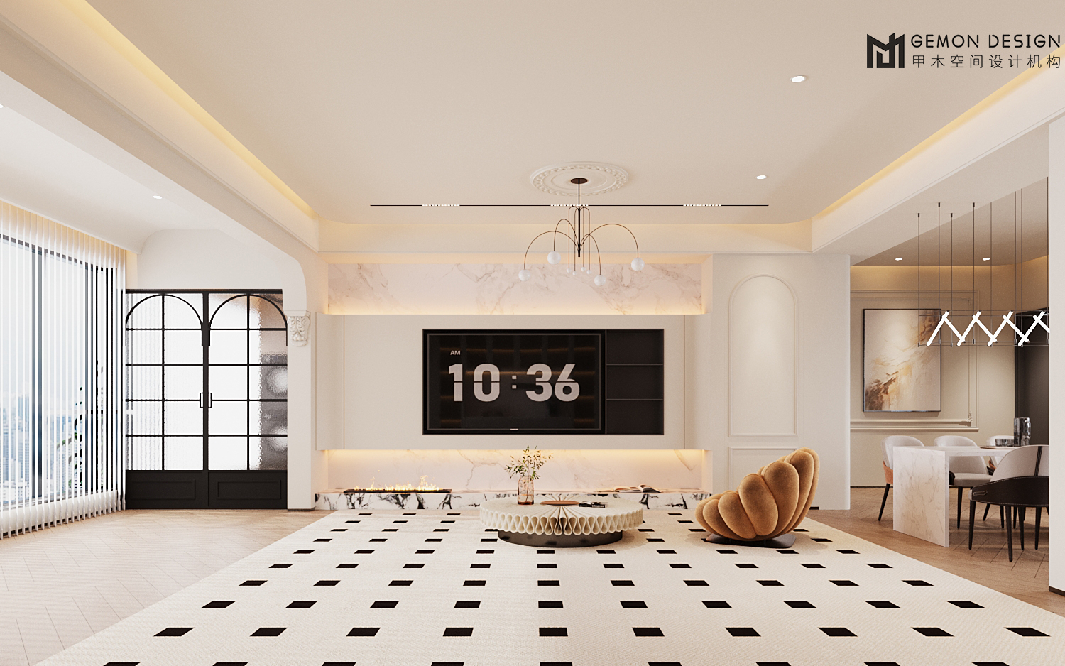 GEMON DESIGN | 衡阳 · 上河九章 148㎡轻法风格-3