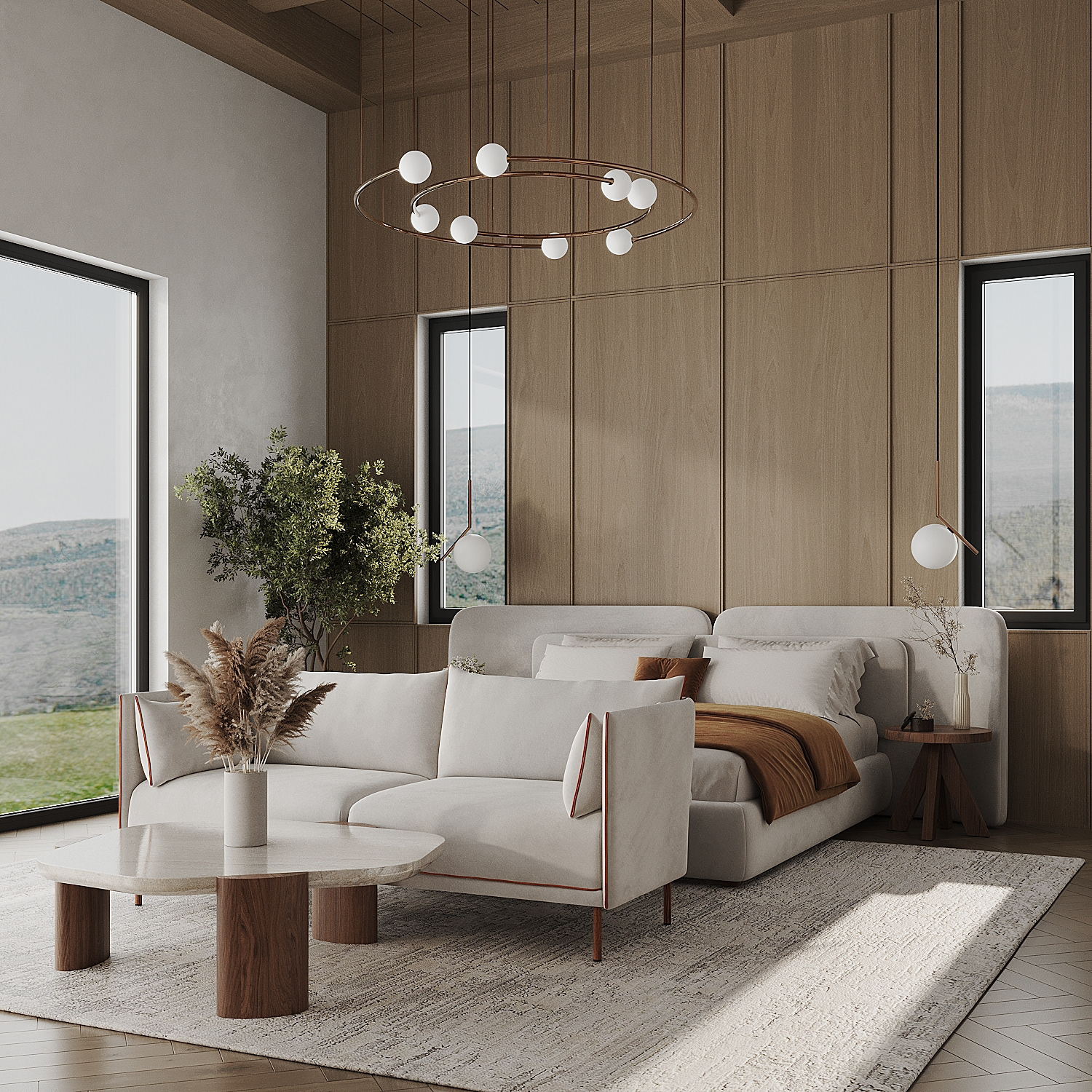 Bedroom with Bathtub, Shower & Sauna-1