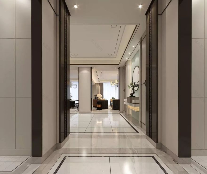 合肥政务区 740㎡新中式别墅设计,打造优雅私宅环境-23