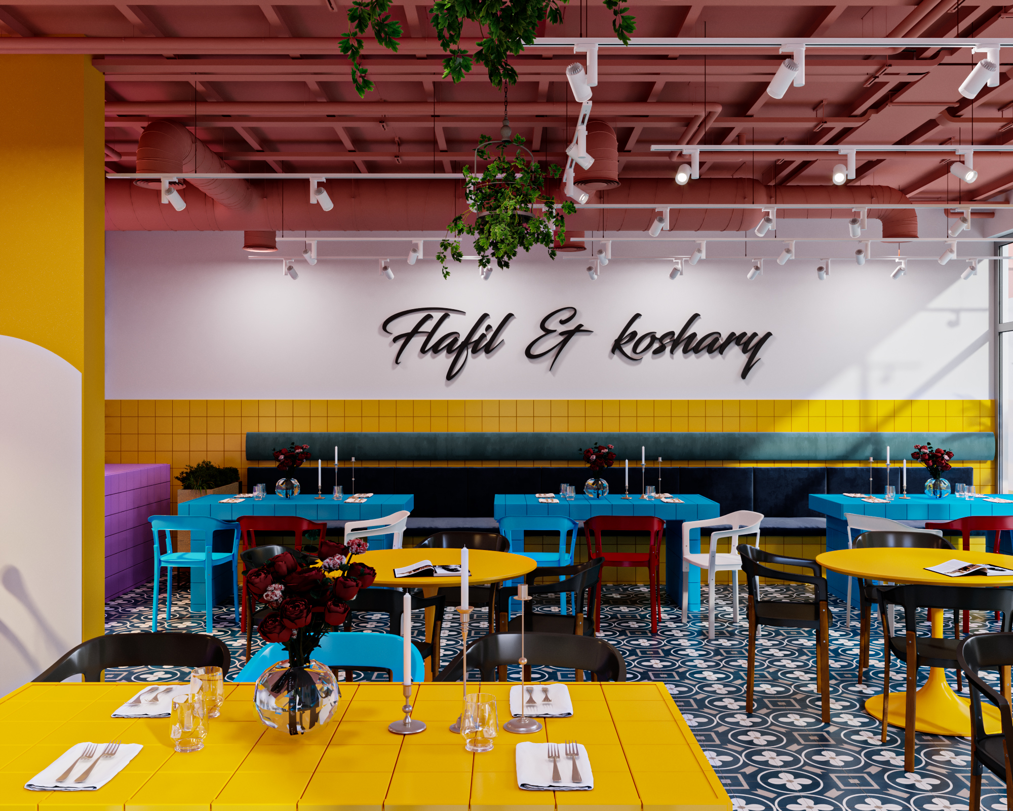 koshari falafel 餐厅设计丨沙特阿拉伯-3