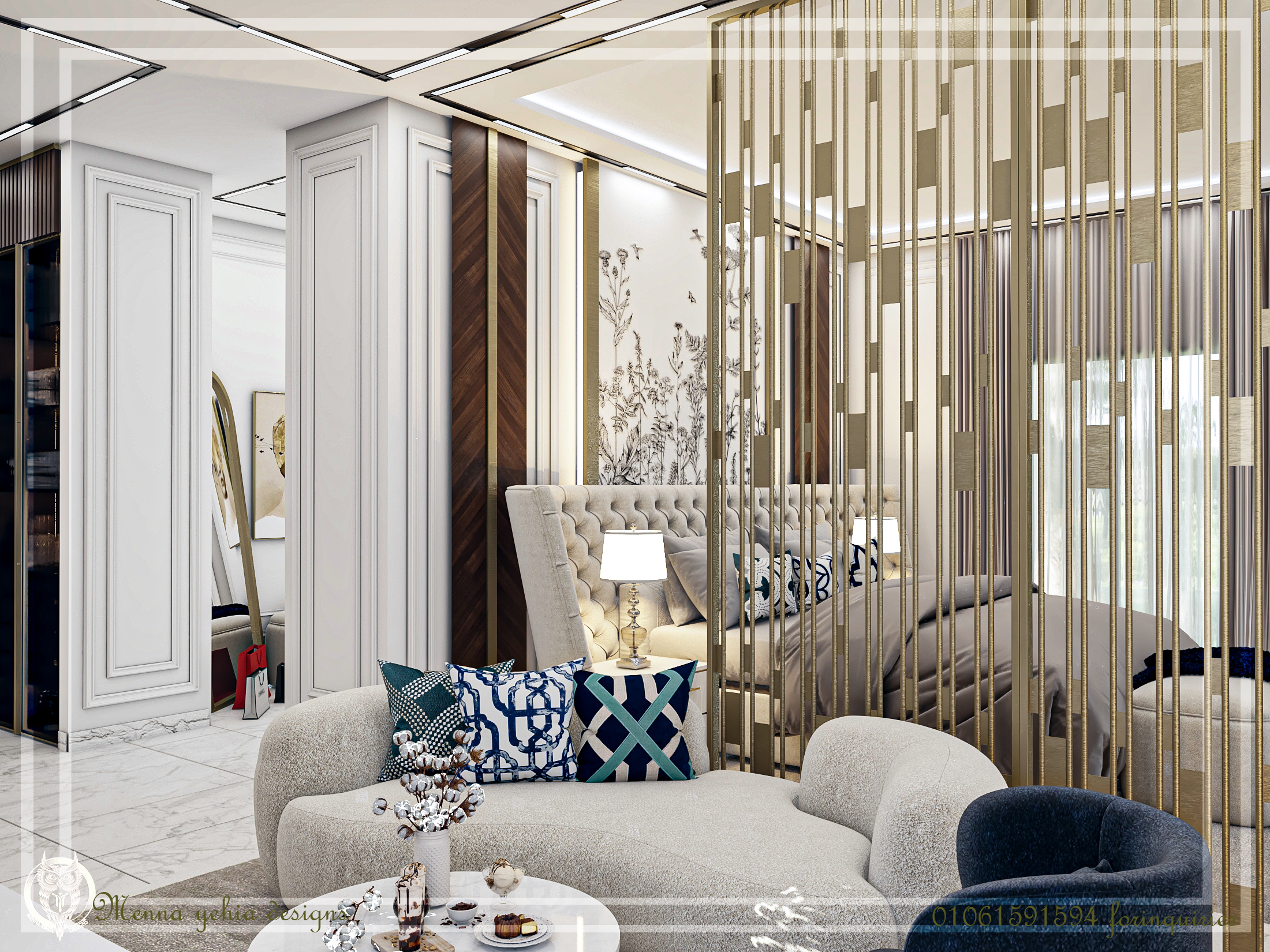 CONTERMPORARY BEDROOM WITH DRESSING ROOM-10