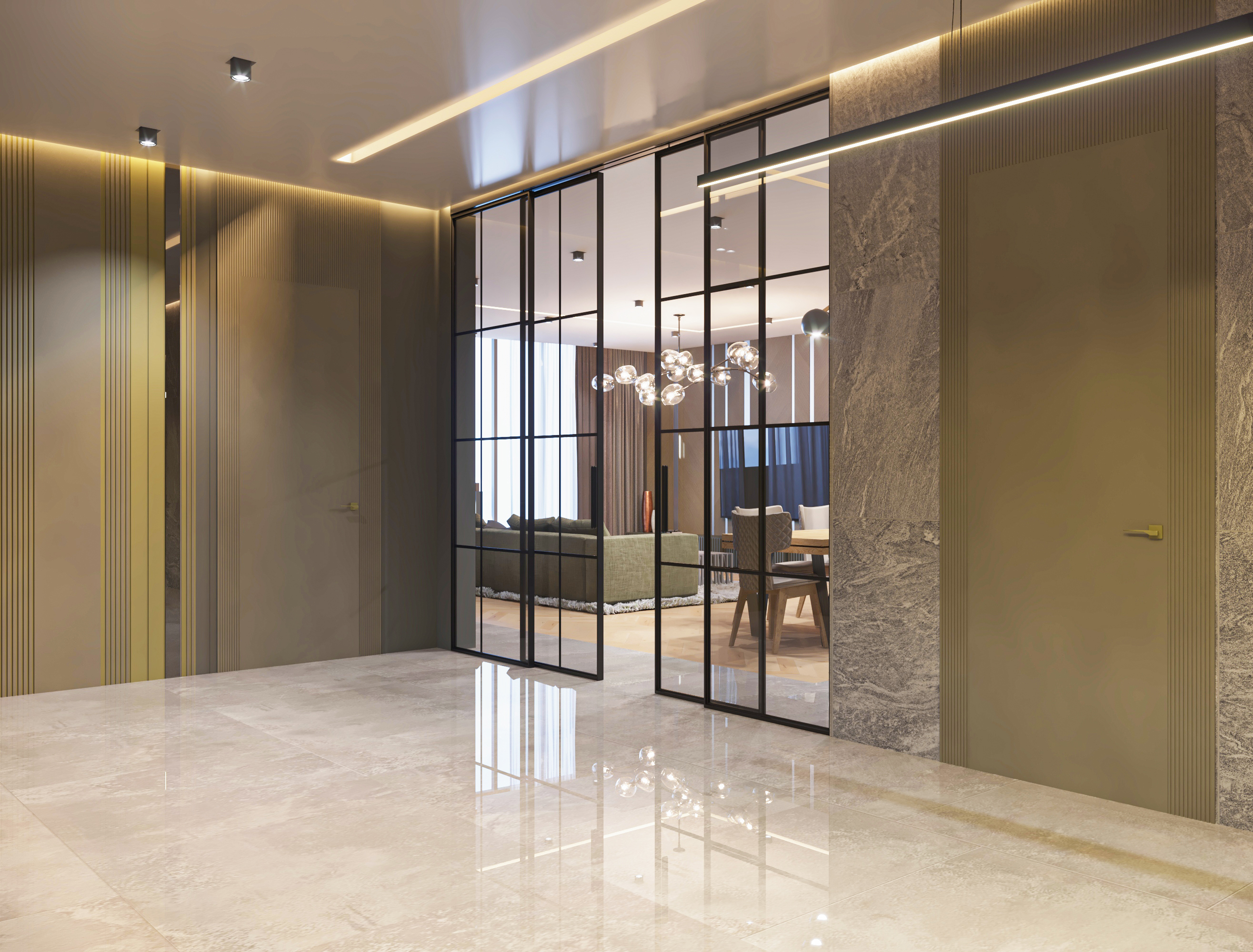 Living room ; Современная гостиная-6