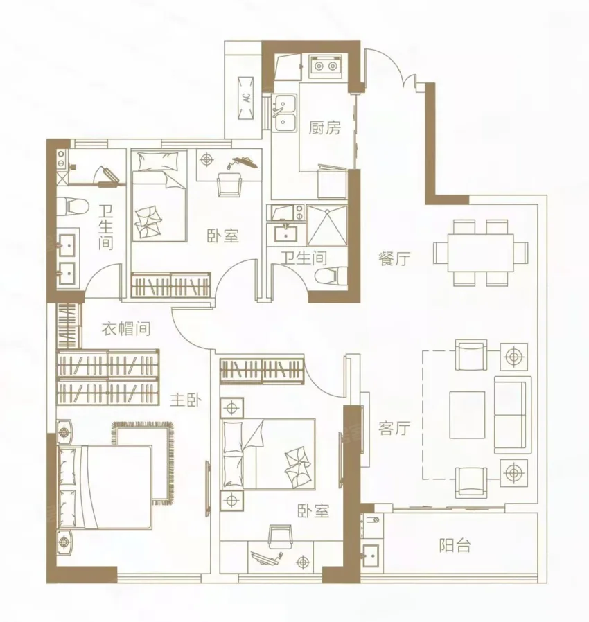 武汉枫华国际 170㎡意式轻奢别墅装修设计方案丨中国武汉丨东易日盛-29