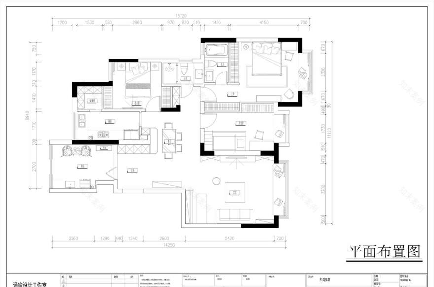 涵瑜设计丨平层书香独韵,盛世蓝颜-54