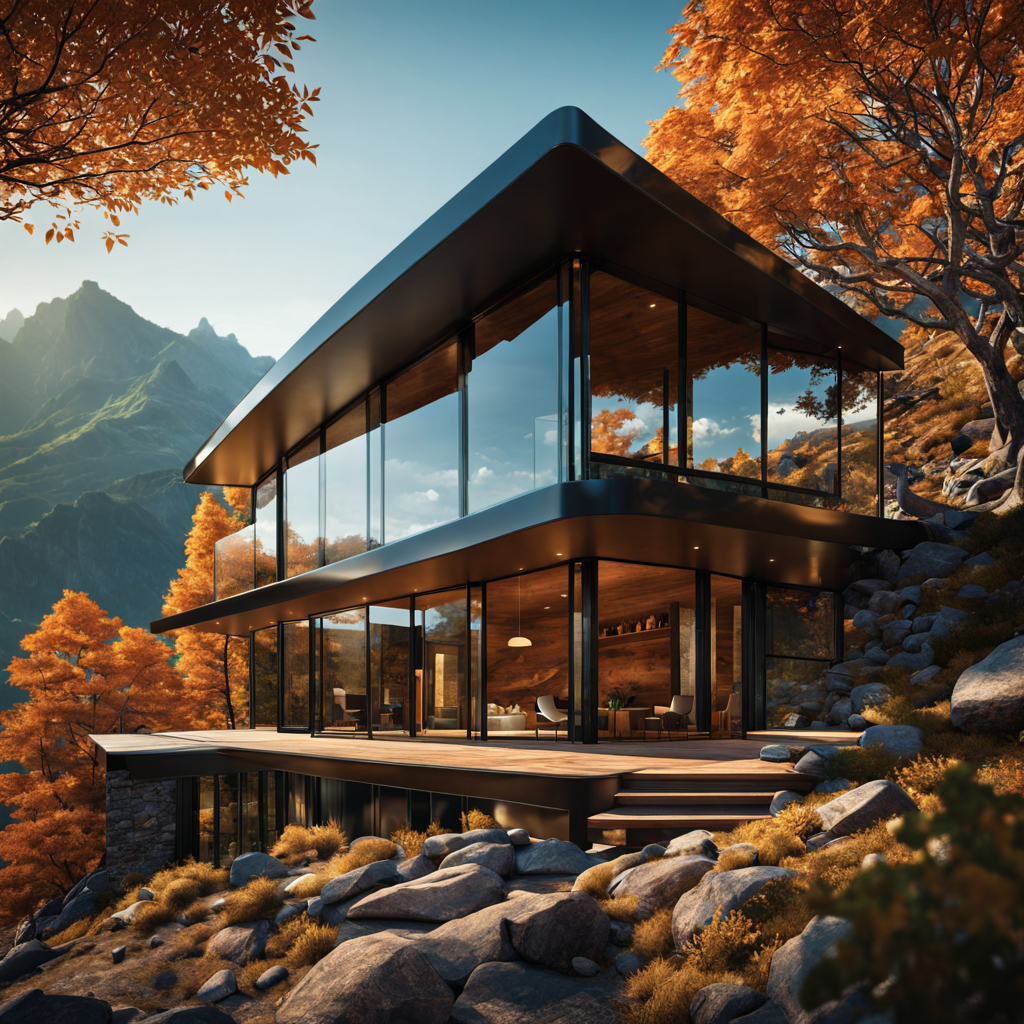 玻璃和钢结构房屋-25