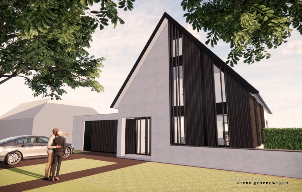 Moderne woning - stucwerk en aluminium - Arend Groenewegen Architect BNA-7