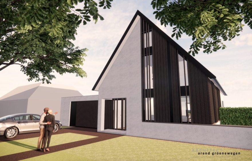 Moderne woning - stucwerk en aluminium - Arend Groenewegen Architect BNA-7