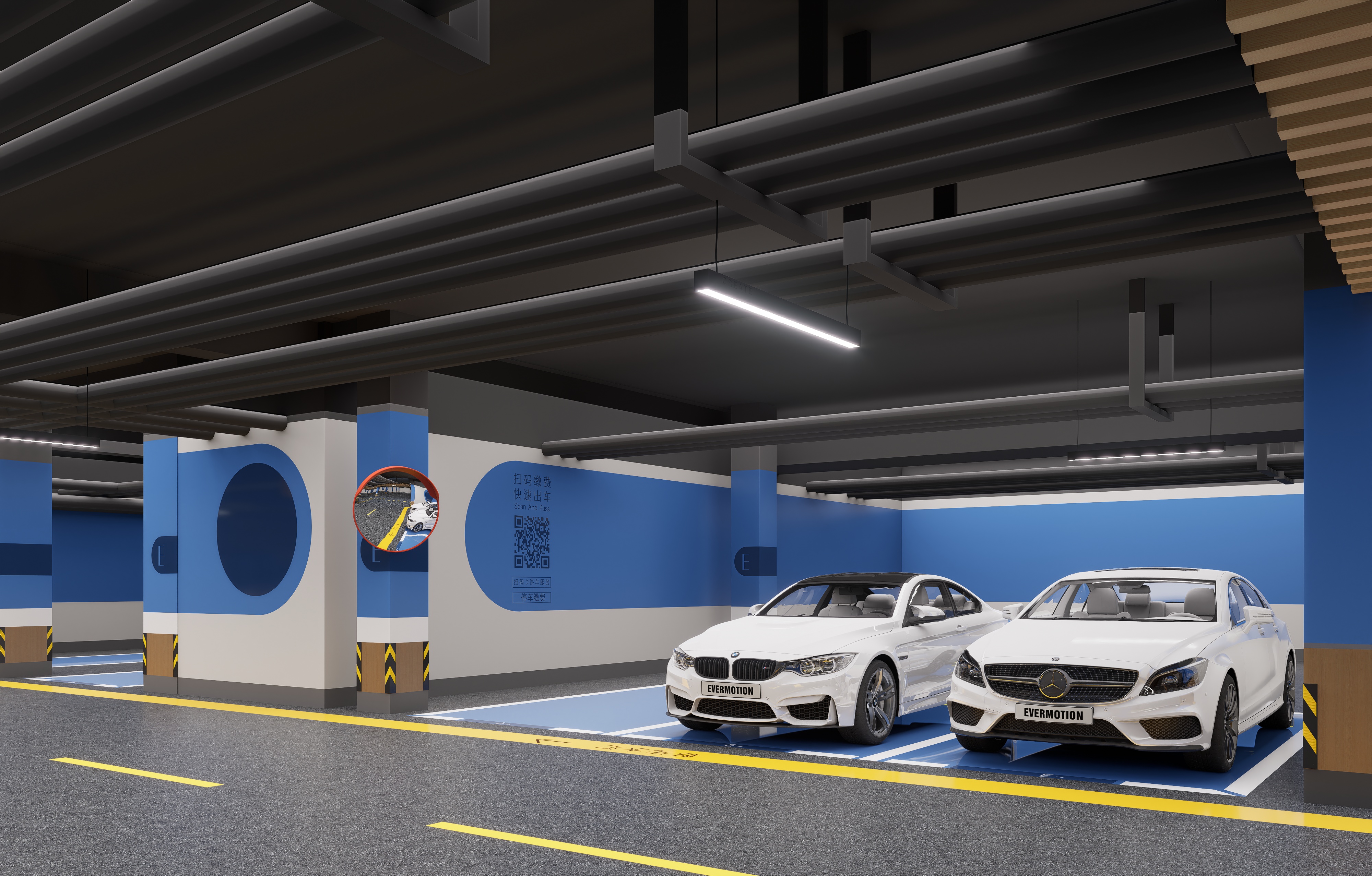乐松广场地下停车场改造设计丨中国哈尔滨丨哈尔滨汇象创意设计有限公司-46