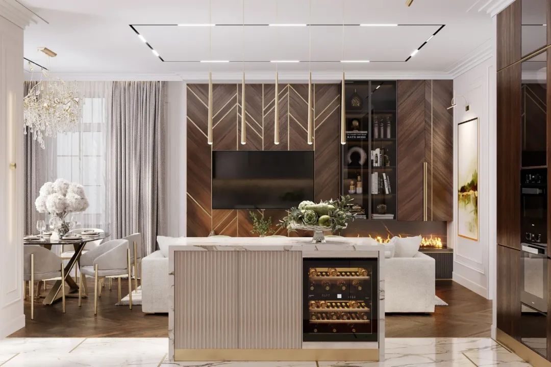 现代轻奢风的居住空间-38