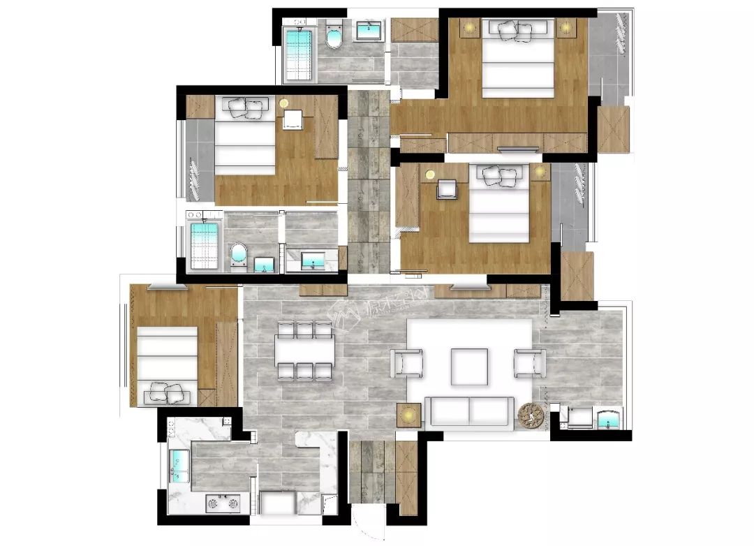 九龙仓碧玺 150㎡日式自然居室,打造简约生活空间-21