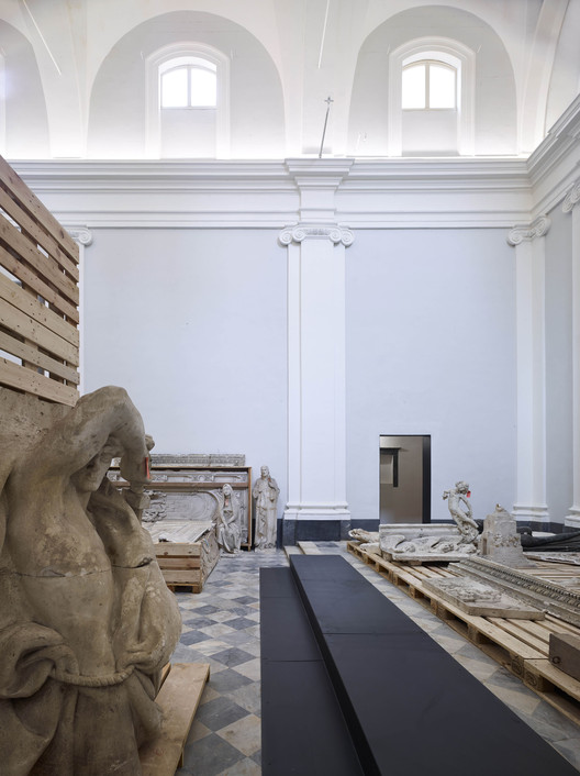 San Pellegrino Church Restoration and Outfitting of Plaster Deposits  MICROSCAPE architecture urban design AA-37