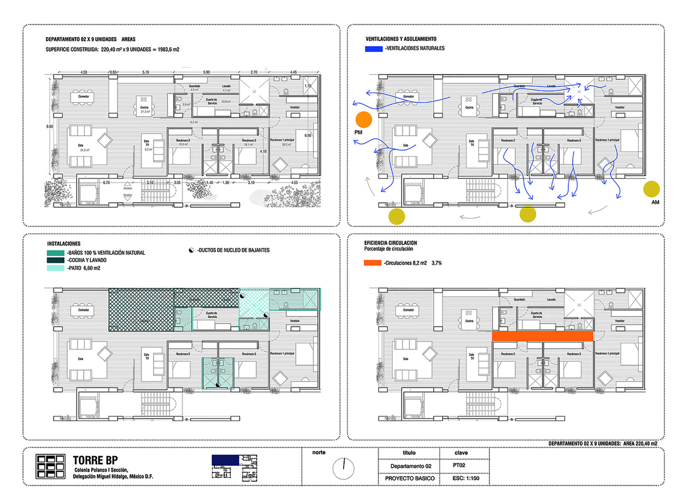 墨西哥城 BP 塔 · 开放,绿色,共享的生活空间-47
