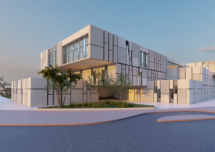 愈合光复合物丨埃及丨开罗大学工程学院建筑系-12