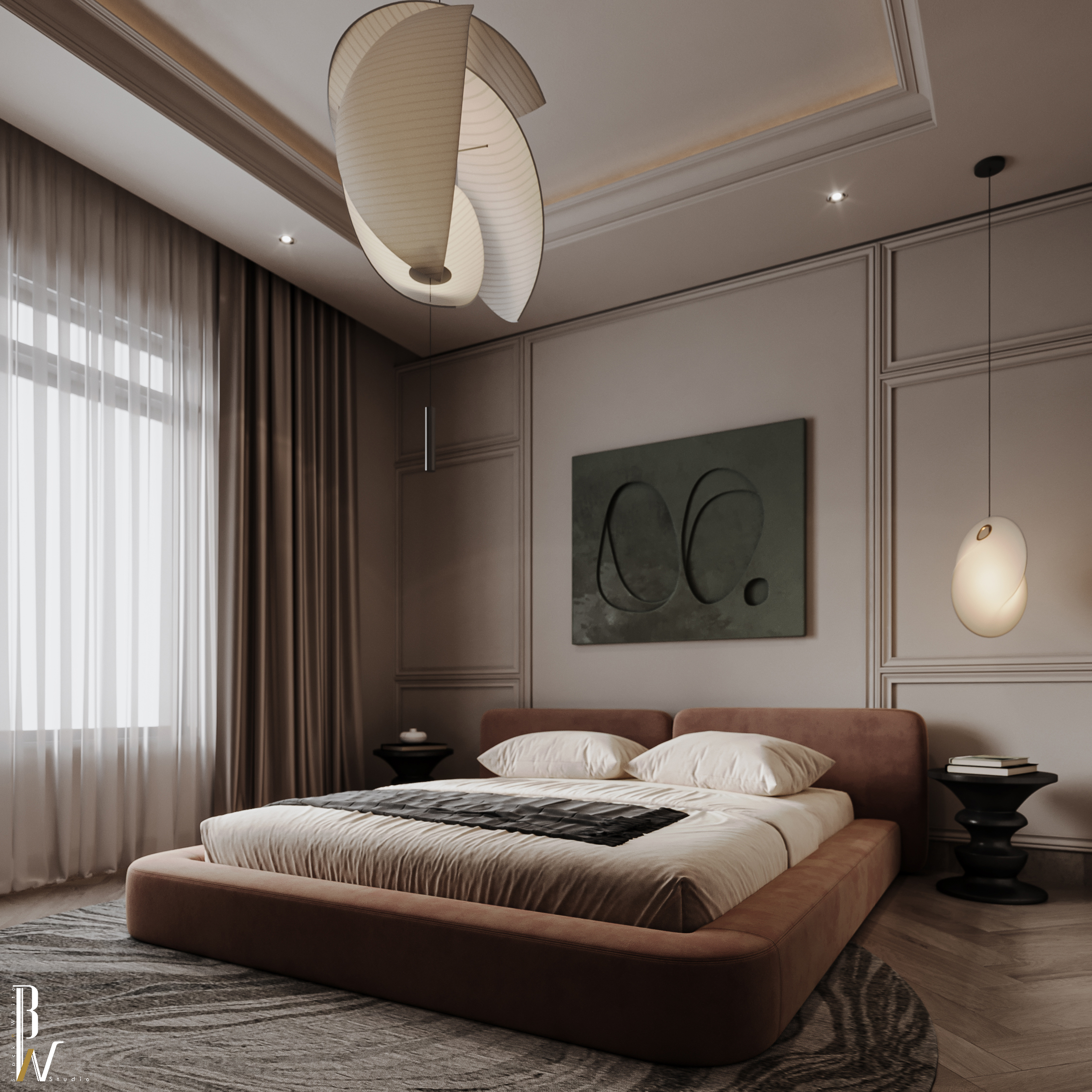 卧室设计丨Black N White-15