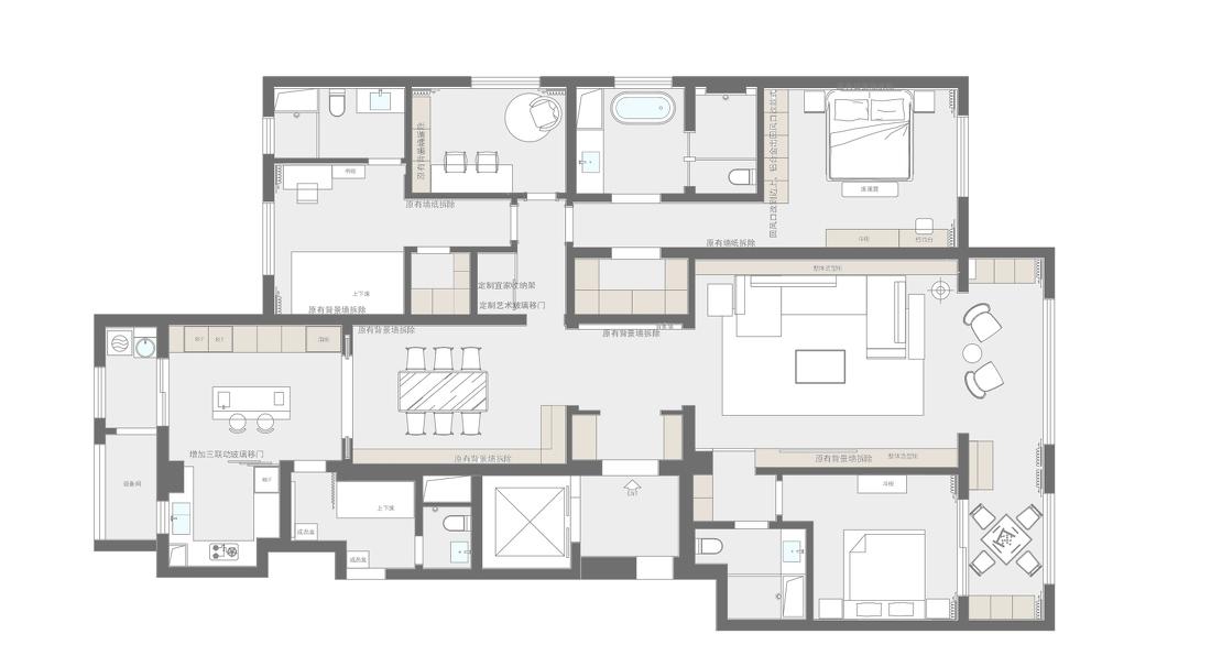 融创外滩壹号院精装豪宅改造-121