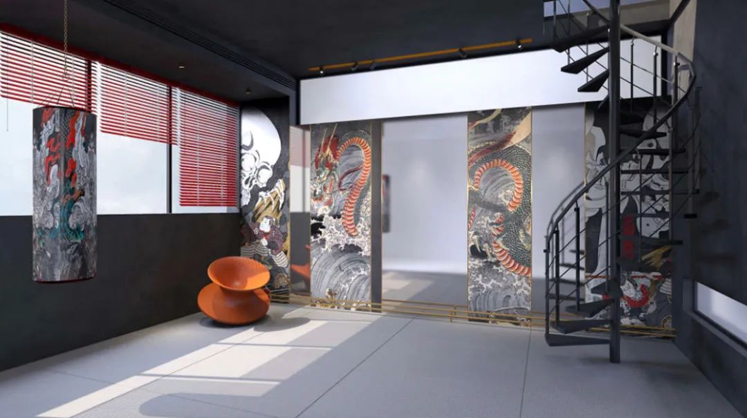 红杉创意设计 | 西安 360㎡现代家居,巧妙融合多种文化元素-21