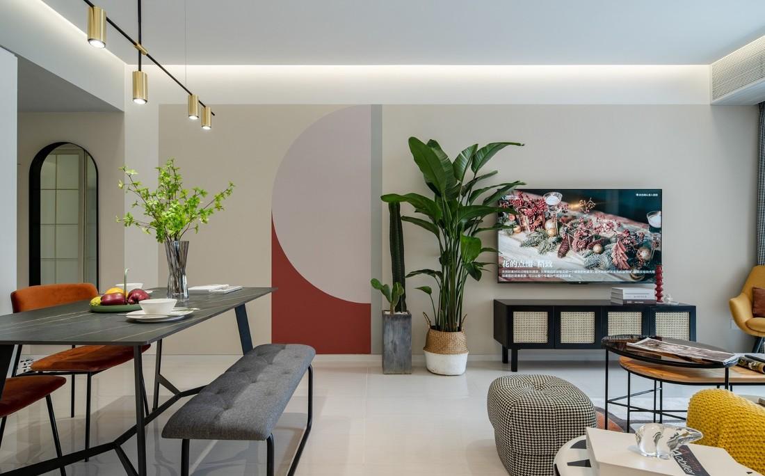 深漂女孩的梦幻家园 | 色彩缤纷的多功能空间设计-12