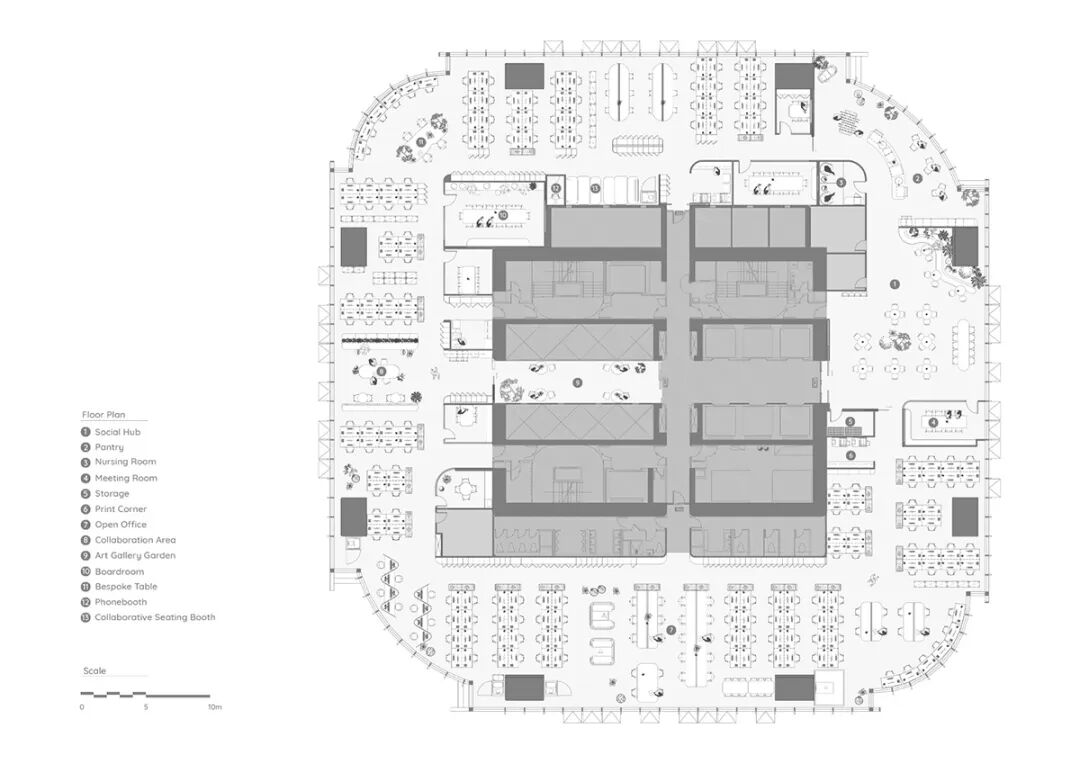 金融巨头的自然疗愈型办公美学 · Bean Buro丨中国香港丨Lorène Faure等团队,艺术设计Angel Hui-48