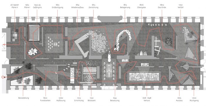 爱尔福特彼得斯贝格建筑群展览及空间利用概念与旅游引导系统丨德国爱尔福特-36