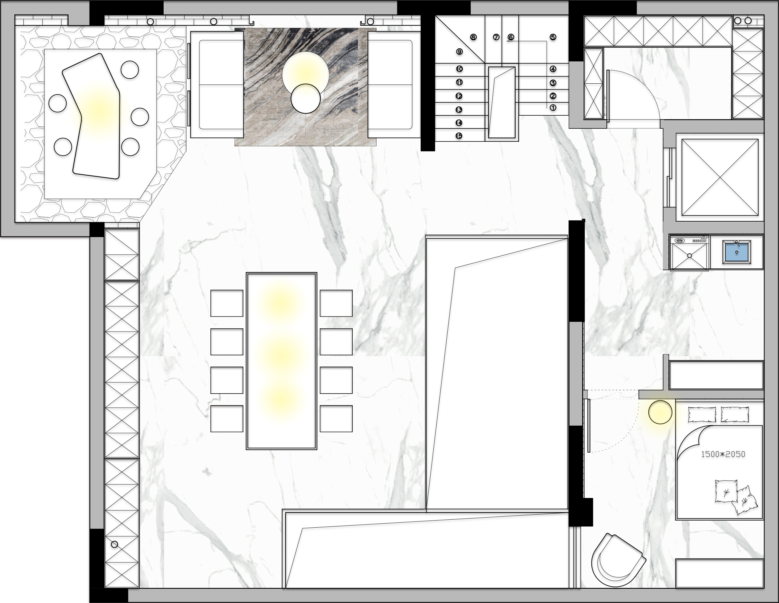 《光熠》· 合肥铂悦庐州府别墅设计丨中国合肥丨安徽飞墨设计-63