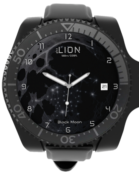 3D Wrist watch design 'Black Moon'