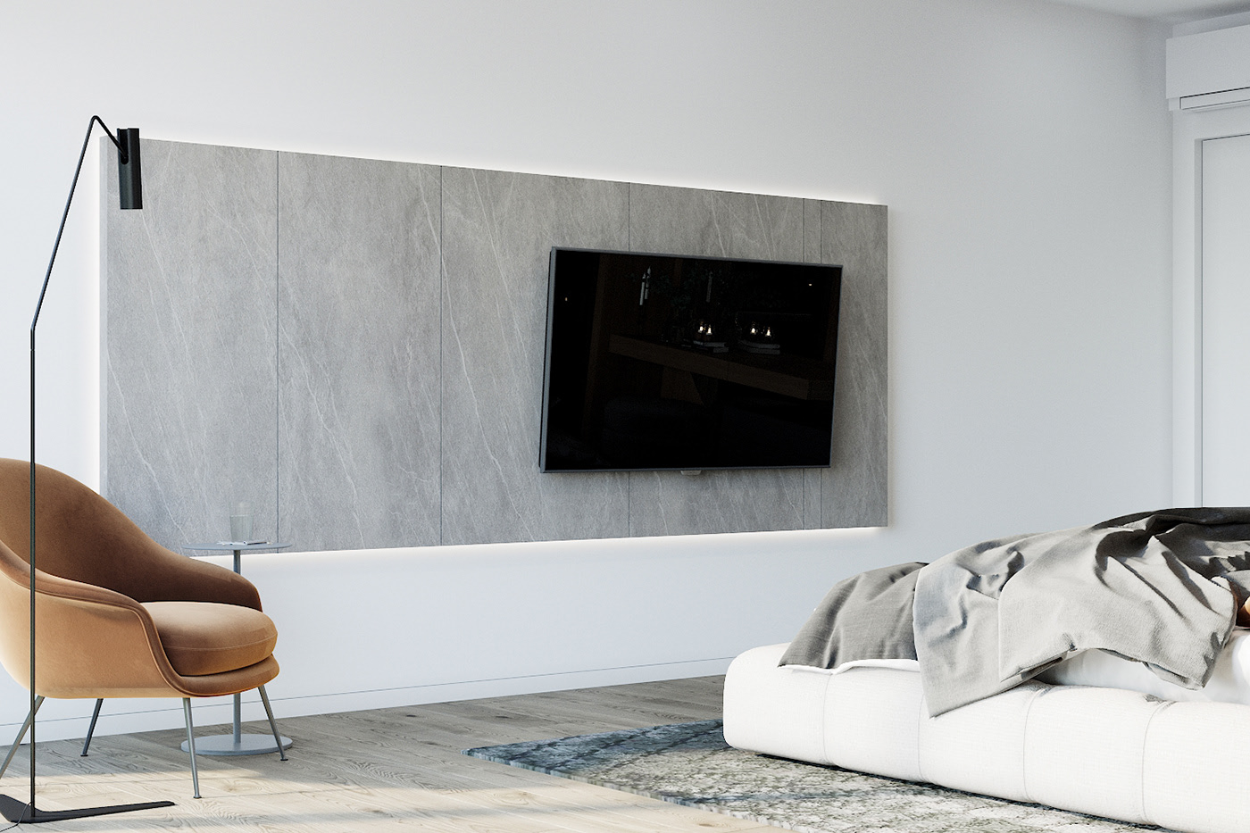 高级灰色系公寓设计-23