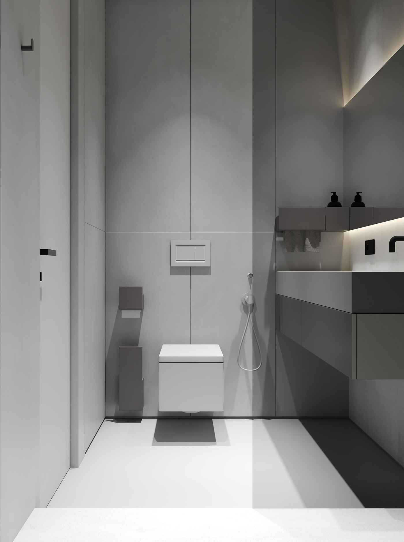 高级灰色系公寓设计 超耐看的设计！-16