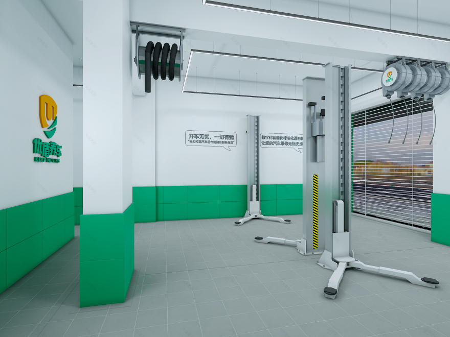 优盾养车全案设计丨专注汽修空间全案设计的工作室-46