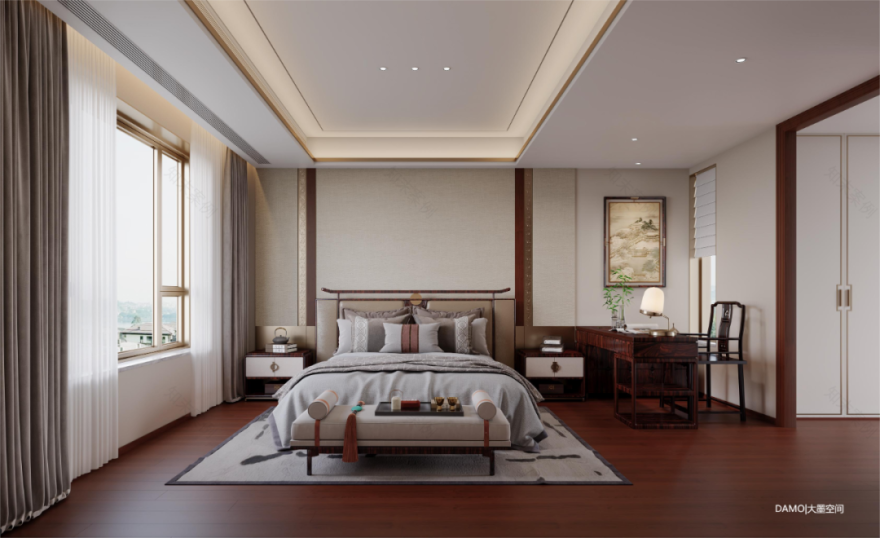 大墨空间 · 中海天玺 345m² 复式【新·中式】全案项目丨中国赣州丨赣州.大墨空间全案中心-37
