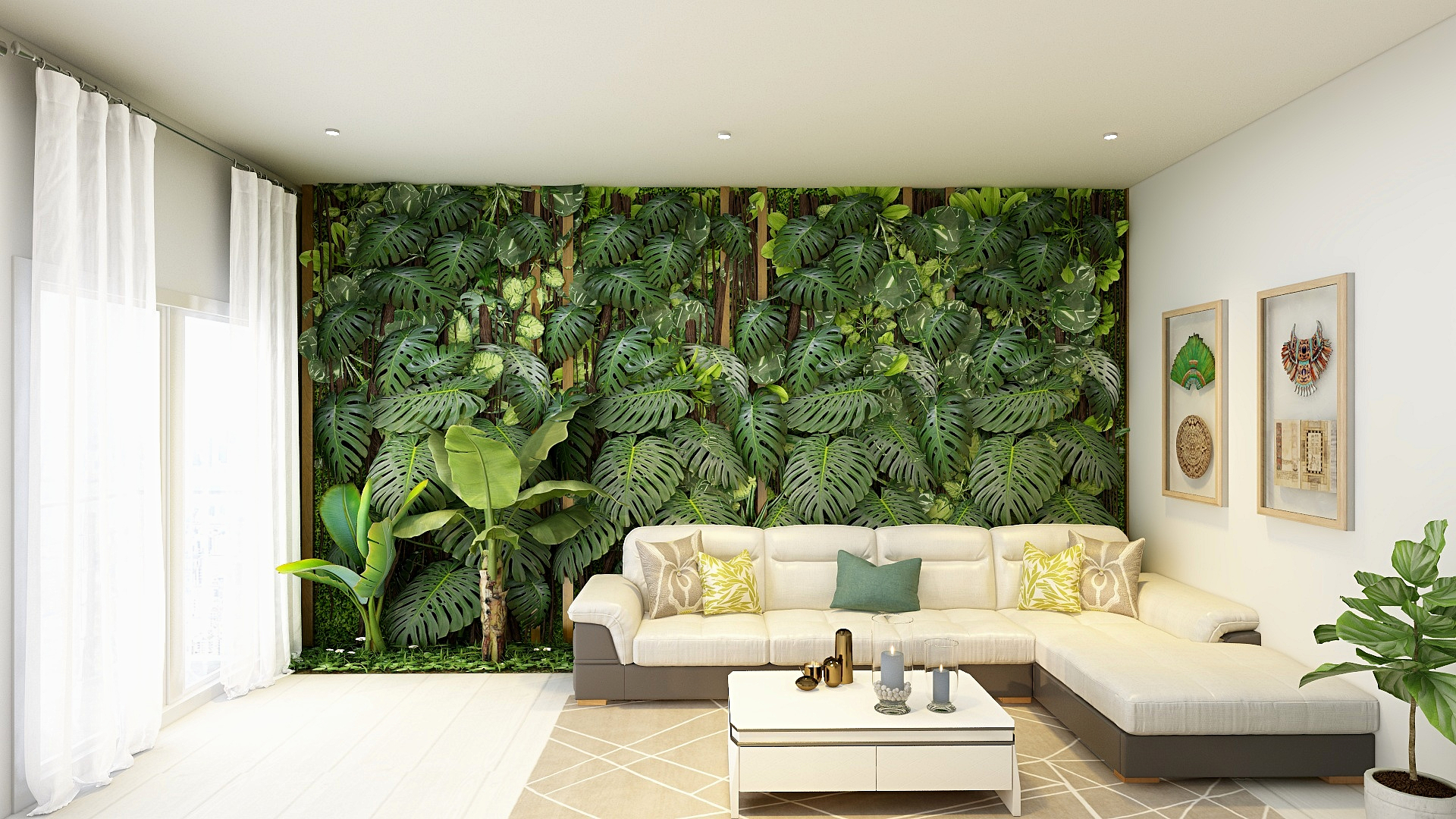 客厅与阅读区绿色装饰-6