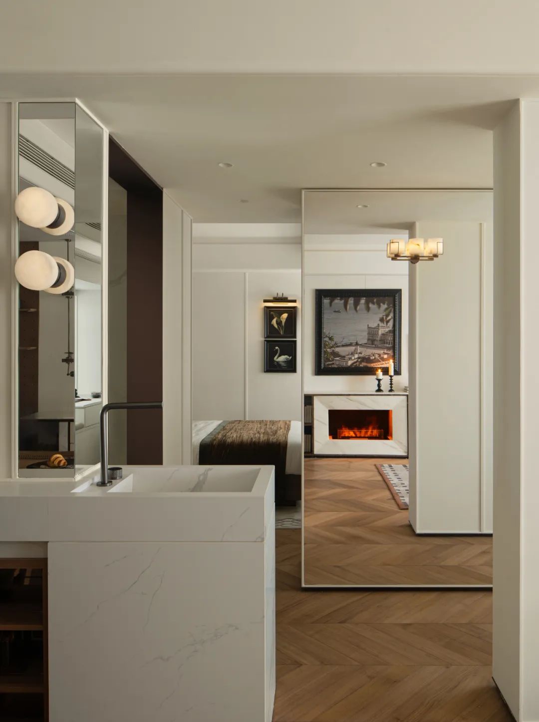 深圳天健和瑞府样板房丨中国广东丨软装零次方陈设设计,硬装朴悦设计,诗意空间设计-19