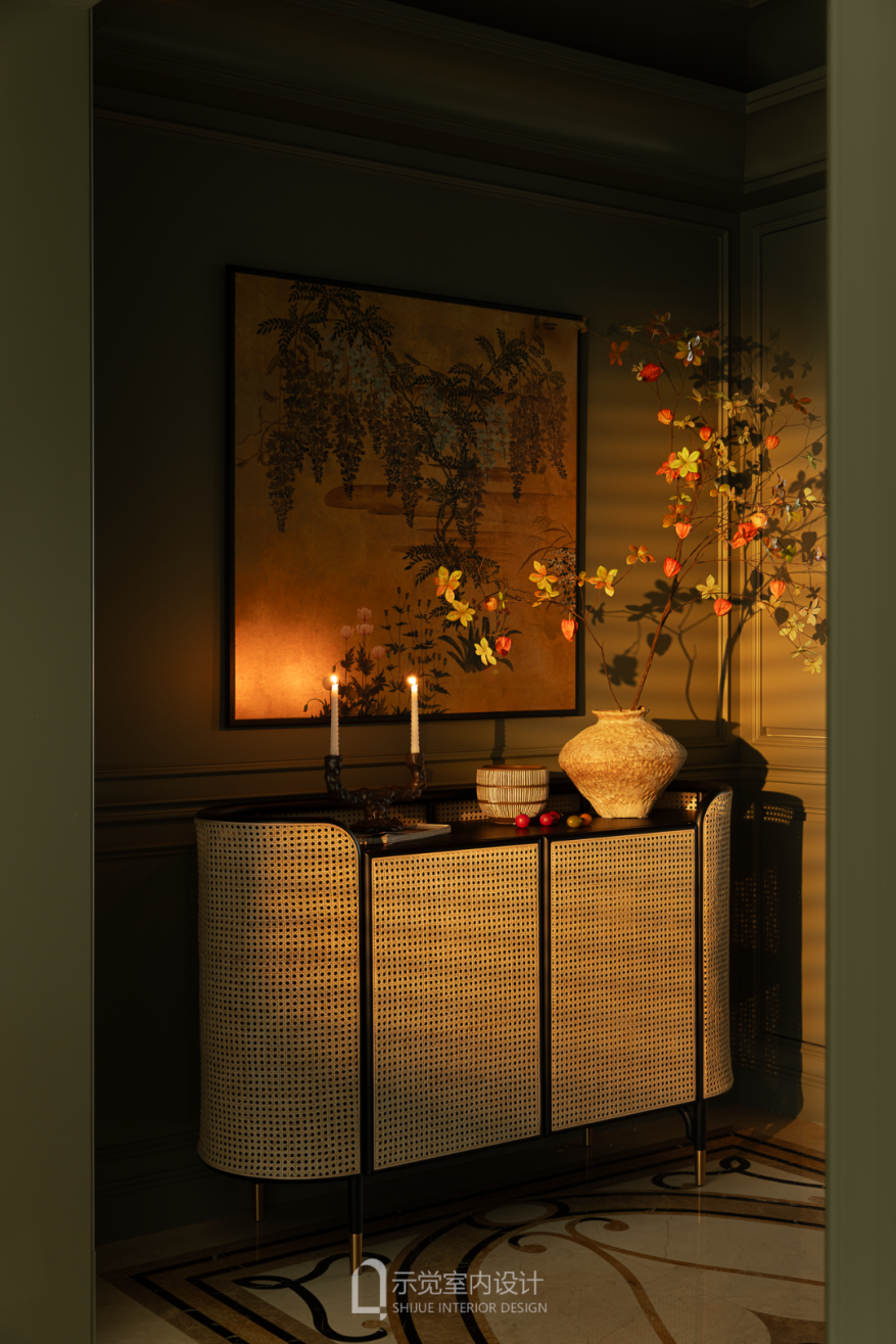 示觉设计|250㎡中海紫御豪庭，绿影泊心，拱廊叙事-13