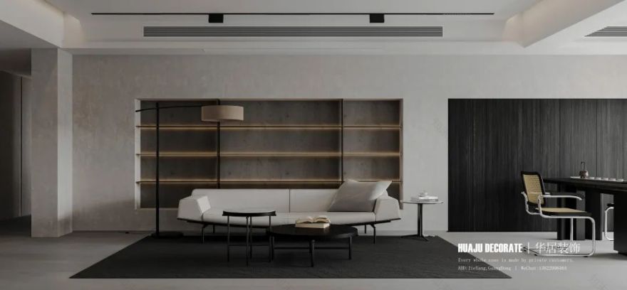 东方首府 · 自然主义的三房两厅装修设计丨林烨-16