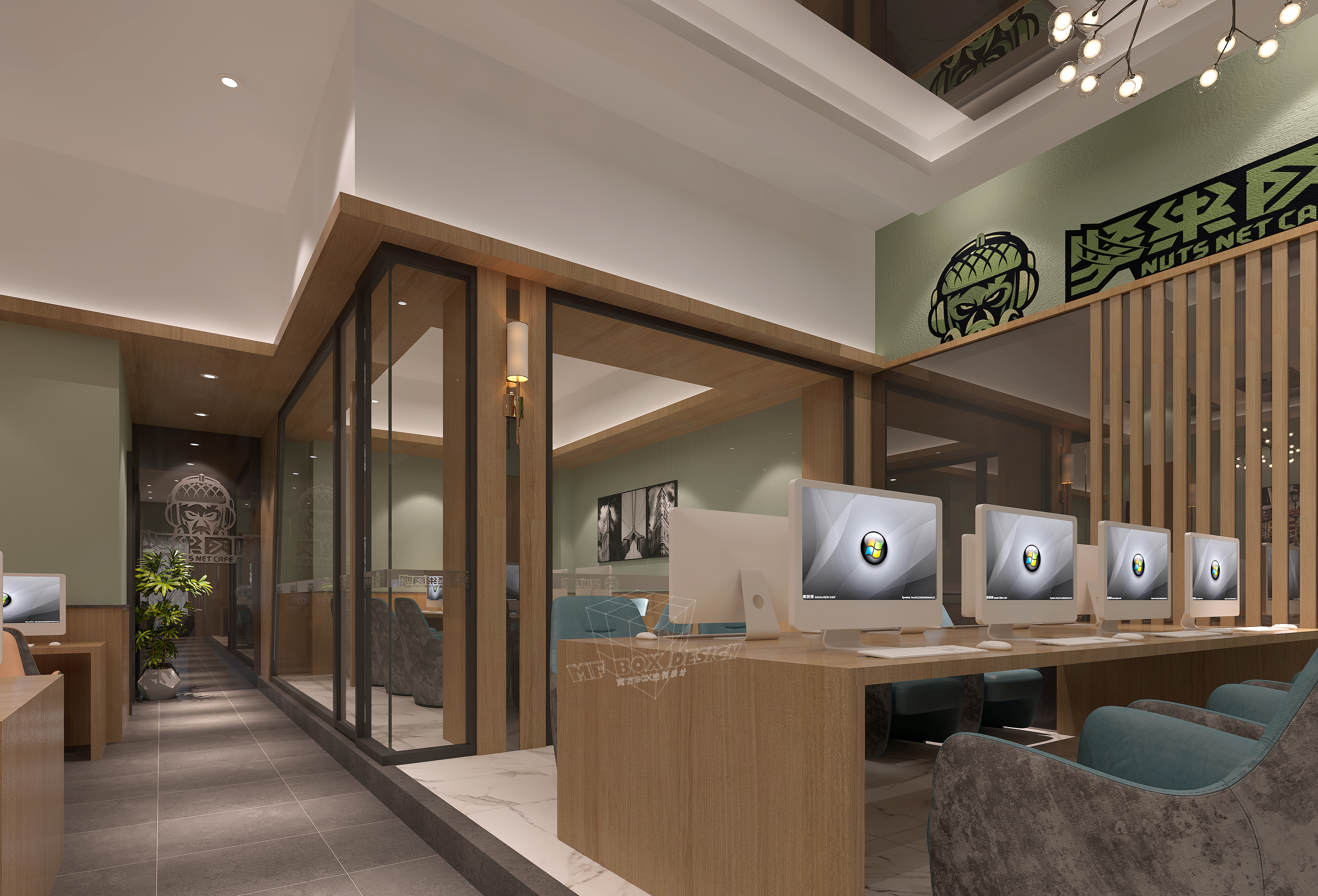 江西婺源坚果网咖二店丨中国江西丨魔方 BoX 空间设计事务所-9