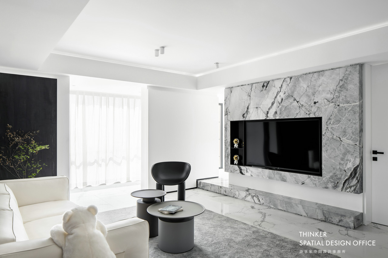 诗享家设计 | 140㎡高级灰现代简约住宅,生活不寻常-32
