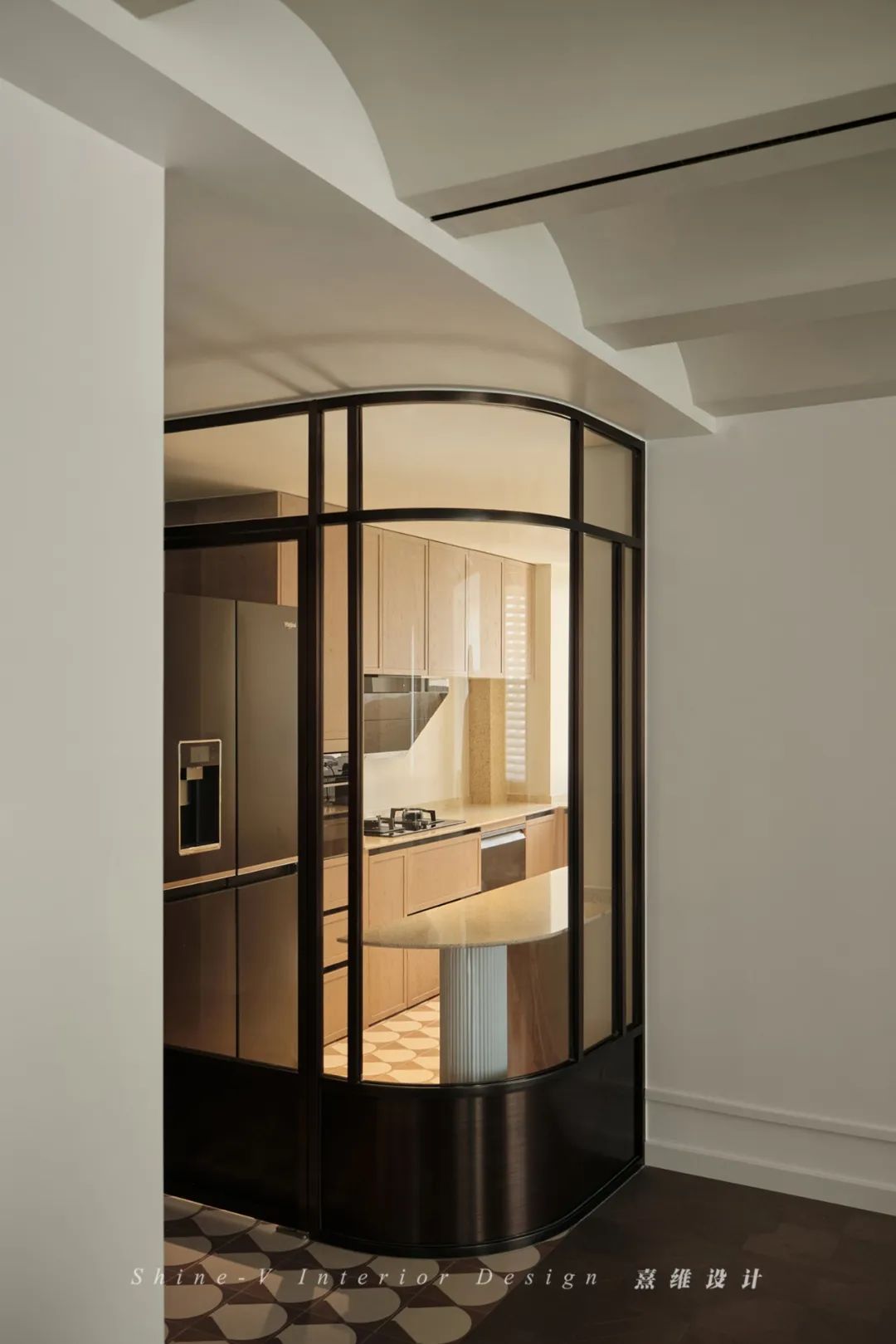 悦己 · 复古波浪吊顶咖啡厅之家丨中国南京丨熹维设计-16