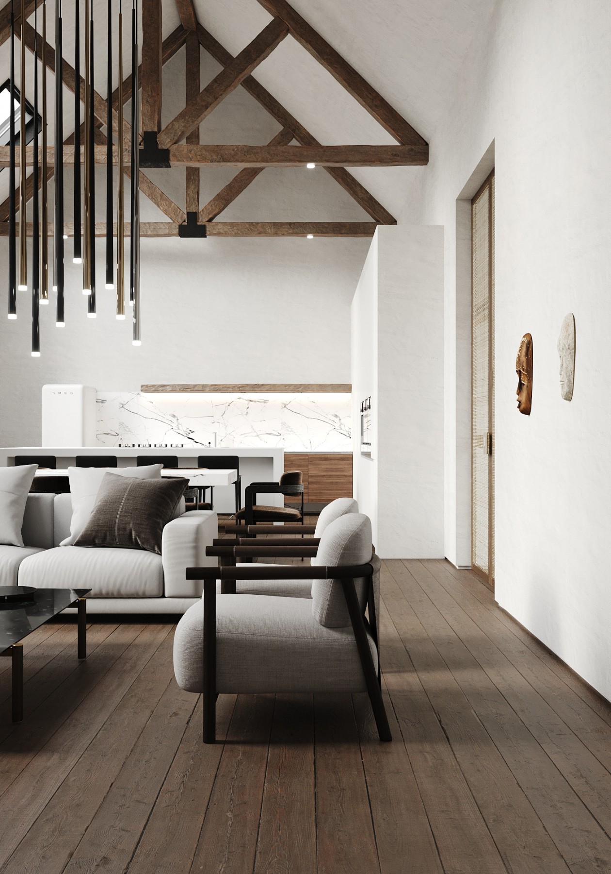 圣海伦娜别墅 原木+简洁白自然的材料之美-2