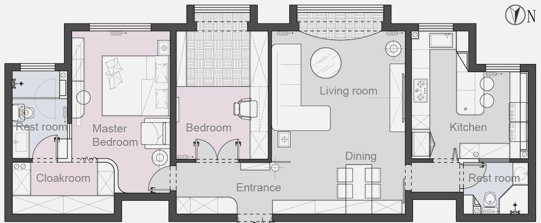 95平米轻奢两居，拥有独一无二的灵魂-25