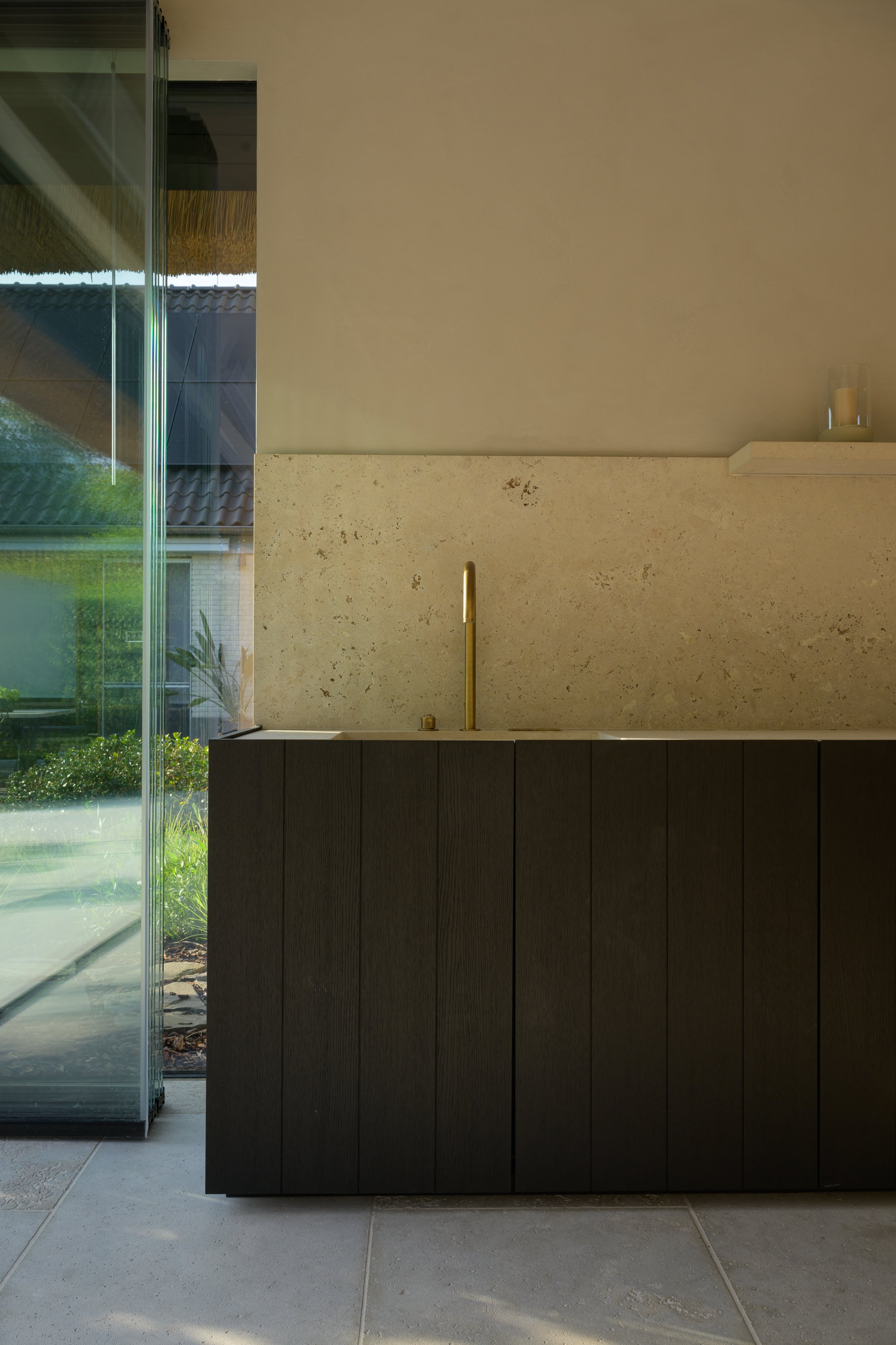 既有住宅带温室,泳池和淋浴墙的扩建项目丨Ai&M bvba-12