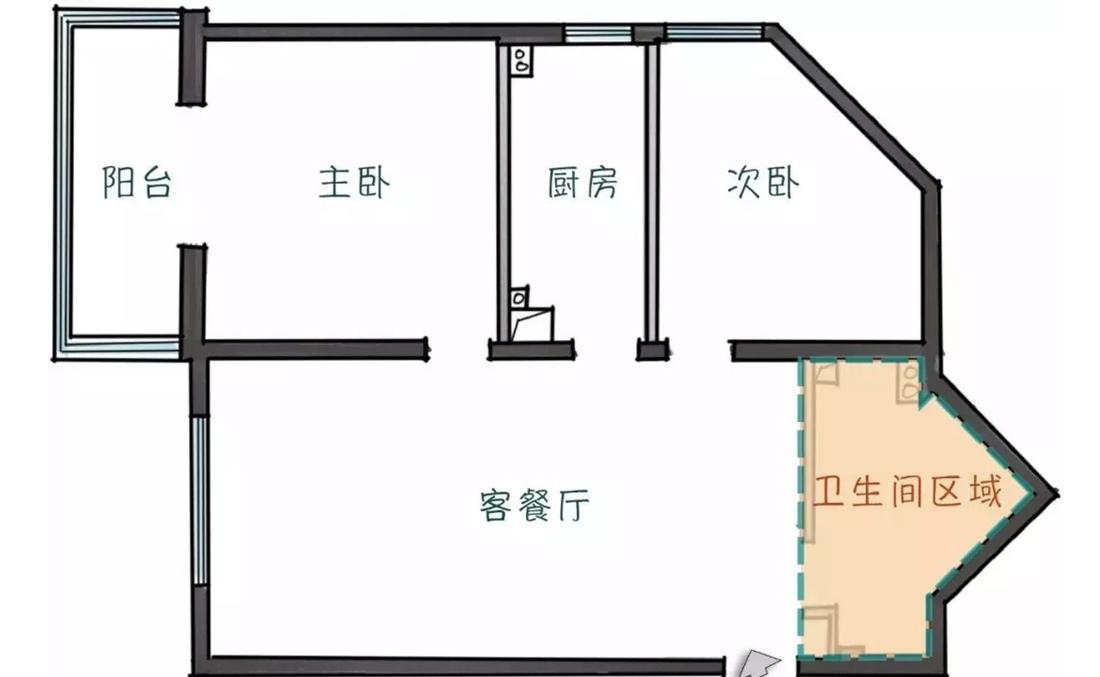 全能格局,珊瑚橘色点缀的玖雅平层设计-60