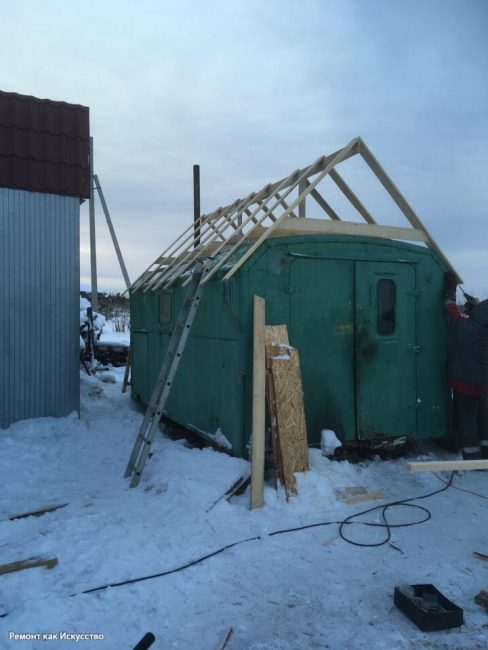 旧铁棚改造桑拿房与按摩浴缸项目-12