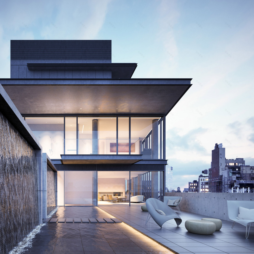 Duplex penthouse and terraces top Tadao Ando's 152 Elizabeth Street-0