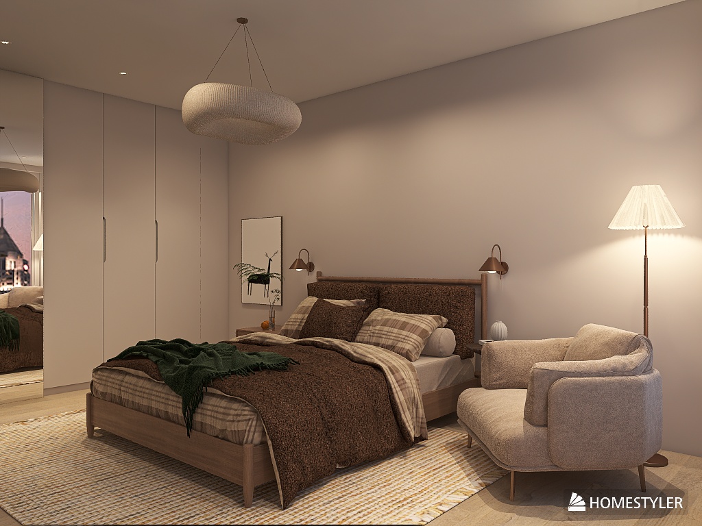 Дизайн-концепция спальни в Москва-сити-7