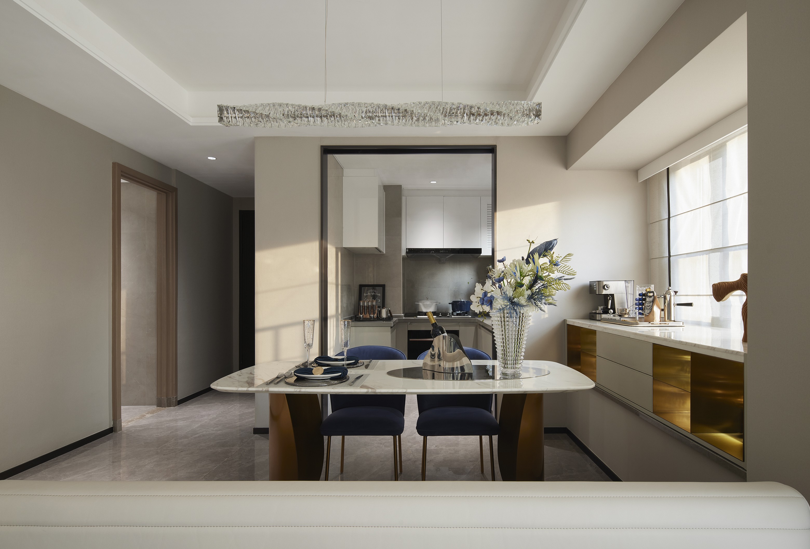 深物业·澜湖时代·莫兰迪蓝样板间丨中国深圳丨深圳市伊派室内设计有限公司-15