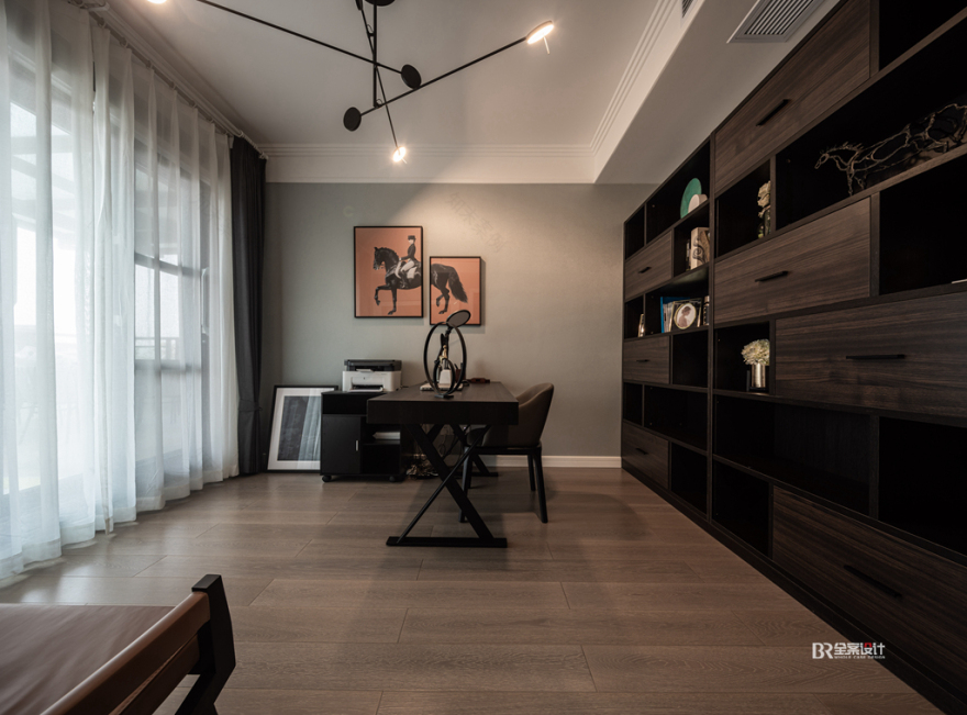 康桥融府别墅现代简约灰调空间设计丨袁云莉(首席设计师)-21