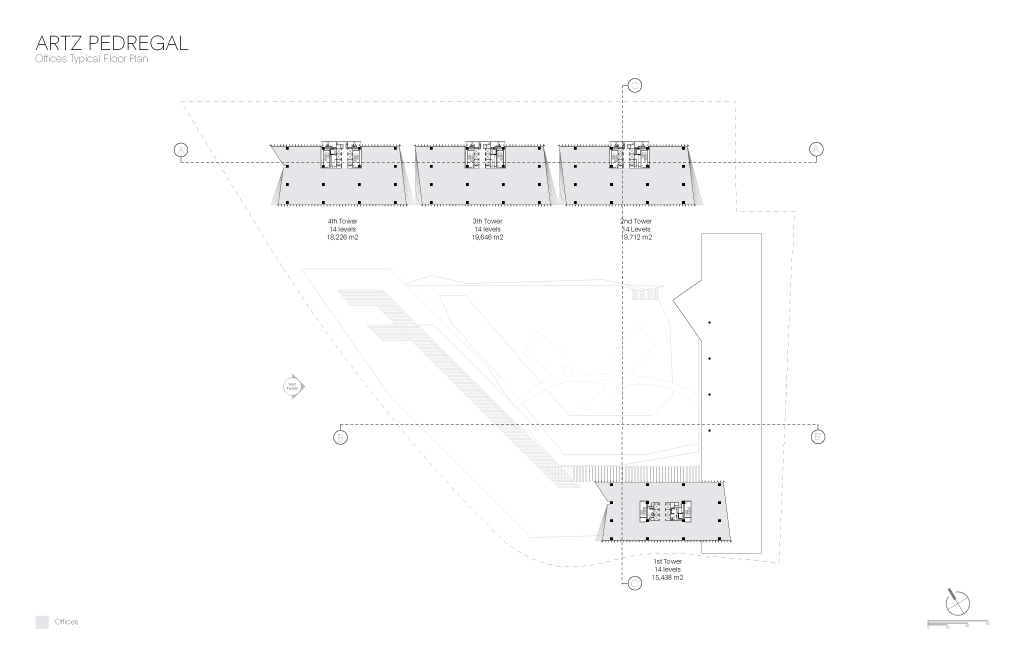 墨西哥城新地标 ARTZ Pedregal · 绿色公共空间与城市融合的设计-73